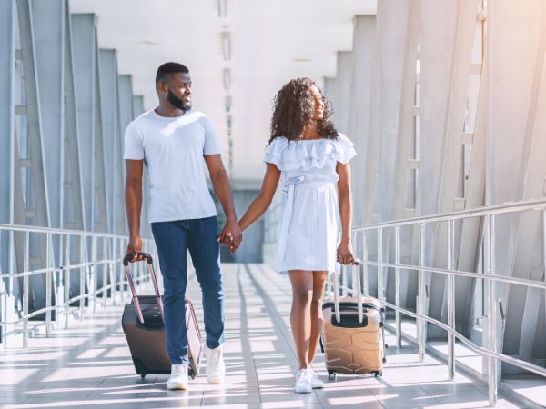 Couple at the Airport